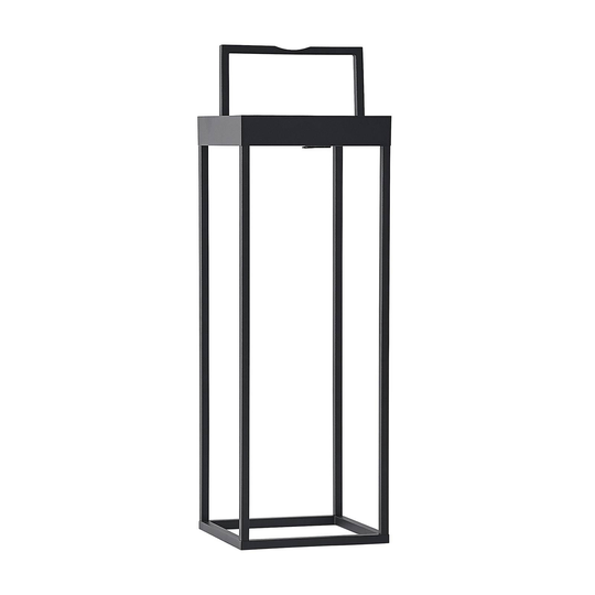 Lucande Lynzy LED-solcellslampa, svart, 58,3 cm