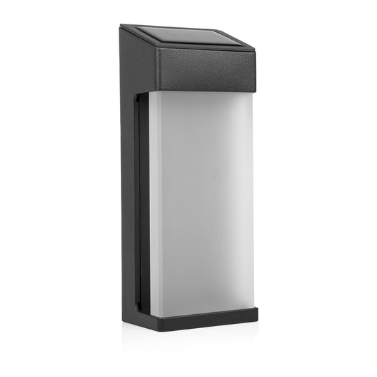 LED-solcellsvägglampa OSL-50009, IP44