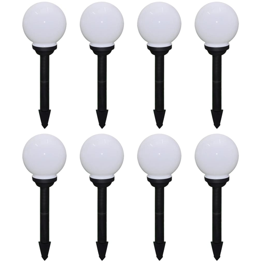 Utomhuslampor 8 st LED 15 cm med markspett
