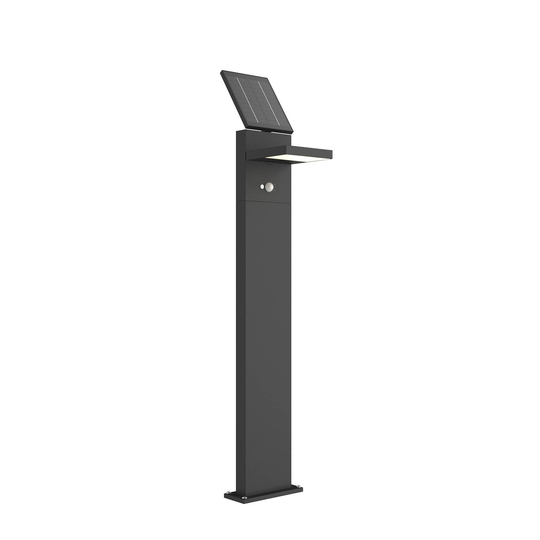 LED-gånglampa Silvan, solcell med sensor, 100 cm