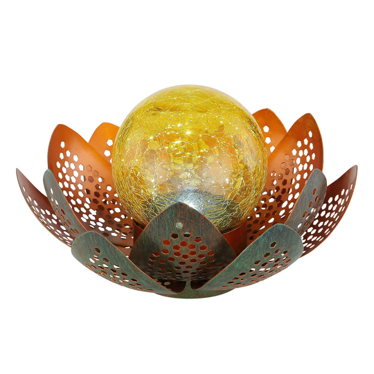 LED-solcellslampa 33655, blommor, Ø 22 cm