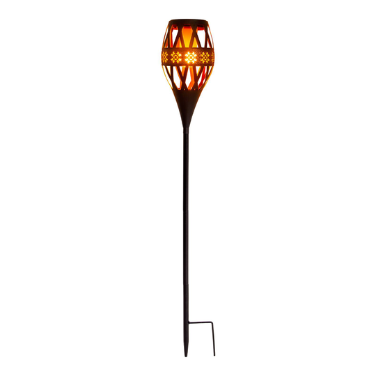 LED-solcellsdekorbelysning 5279220 med flameffekt