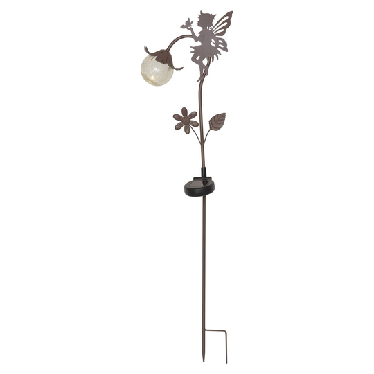 LED-solcellslampa Fairytale, brun