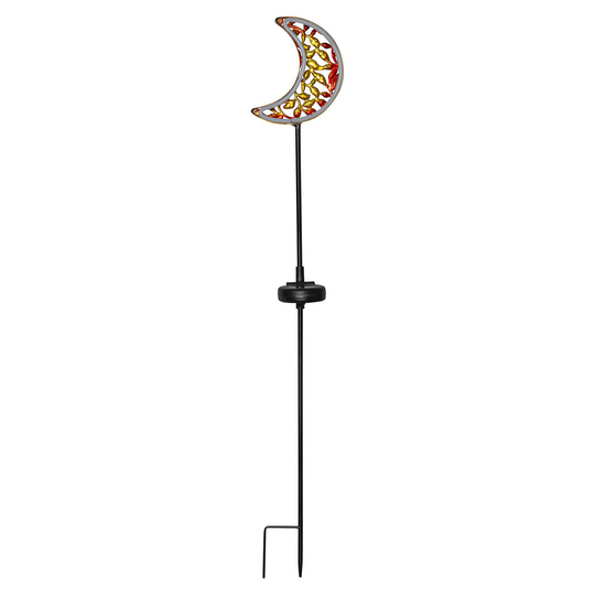 LED-solcellslampa Linny Moon med markspett