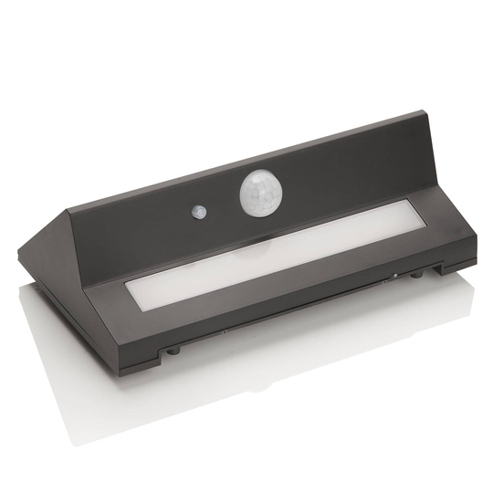 LED-solcellsutomhusvägglampa Kristiana med sensor
