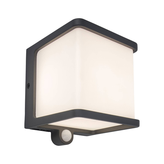 LED-solcellsvägglampa Doblo med rörelsesensor