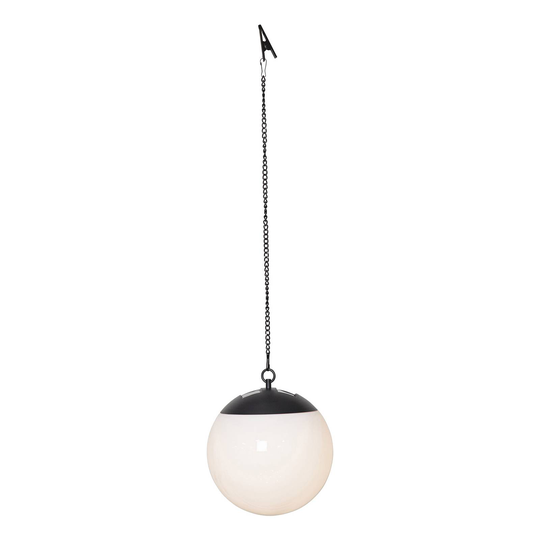 Solcellsdriven LED-hänglampa Globus