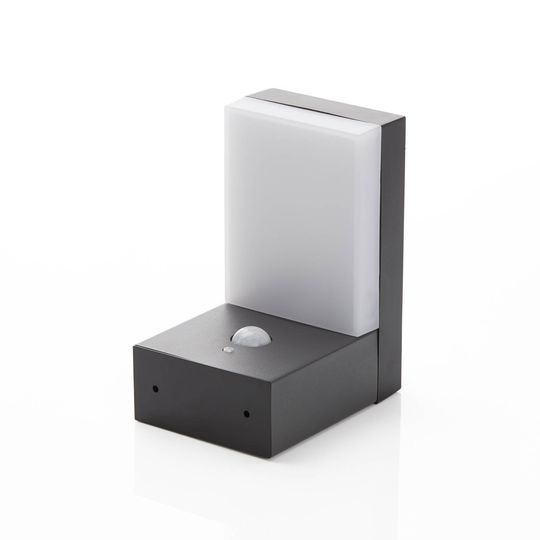 LED-solcellsutomhusvägglampa Chioma med sensor