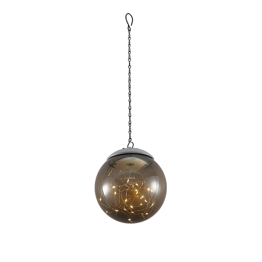 Lindby Tjelle LED-solcellshänglampa, kula