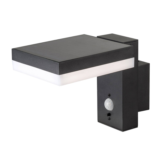 Lindby Laira LED-solcells-utomhusvägglampa 15,5 cm