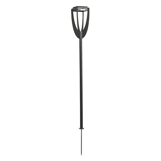 LED-solcellslampa Tulip med markspett, antracit