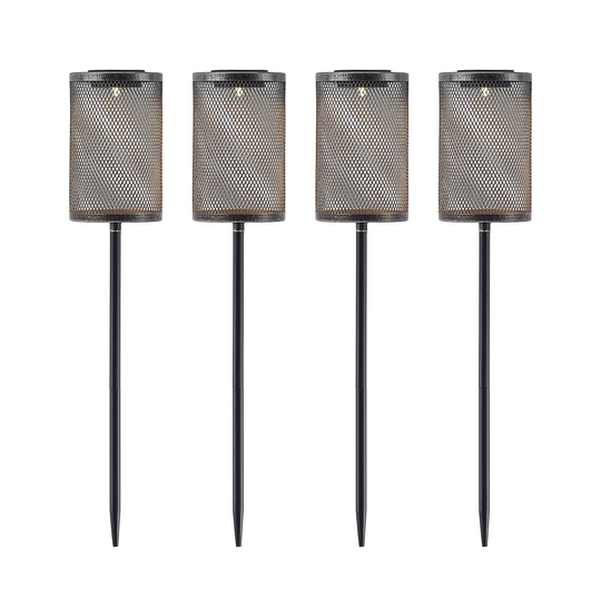 Lindby Wigand solcellslampa markspett 4-pack