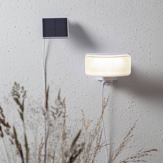 LED-solcellslampa Powerspot Sensor, vit 350 lm