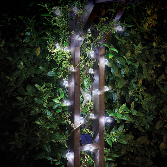 LED-solcellsljuskedja Super Bright, längd 11,80 m