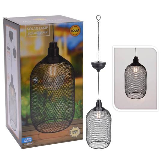 ProGarden Soldriven pendellampa LED metall 15 cm