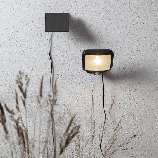 LED-solcellslampa Powerspot Sensor svart 200