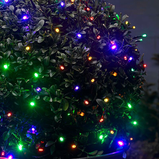 Lumify året runt solcell ljusslinga (100led, flerfärgad)