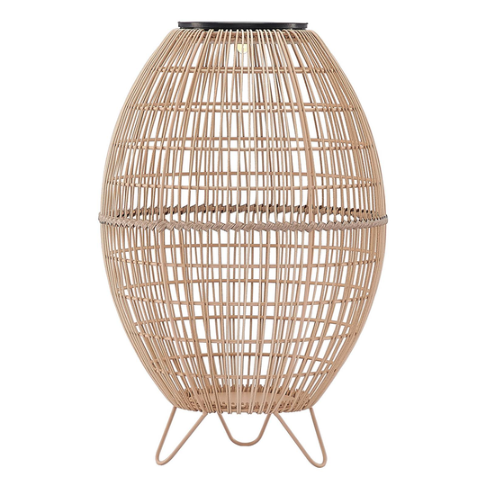 Lindby Josina LED-solcellslykta, rottingutseende