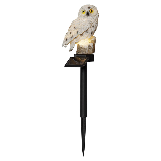 LED-solcellslampa Owl med markspett