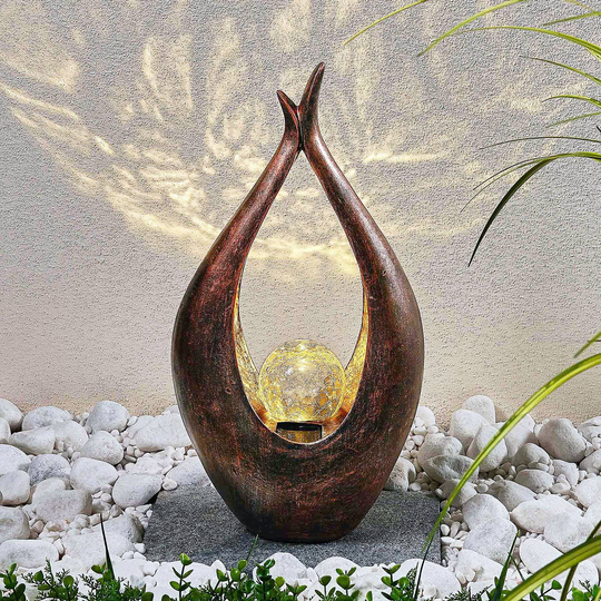 LED-solcellsdekolampa Adem i etnostil, 50 cm