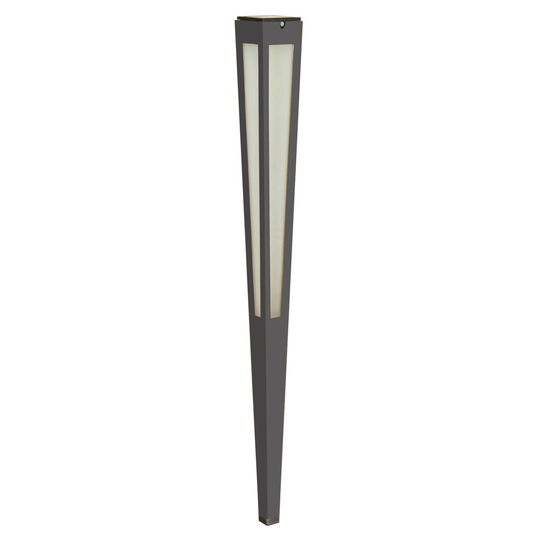 LED-solcellsfackla Tinka med sensor, 120 cm, grå