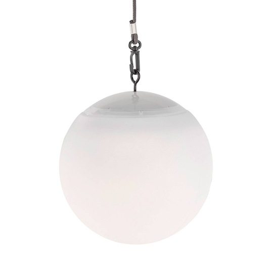 LED-solcellshänglampa Twin med fjärrkontroll, vit