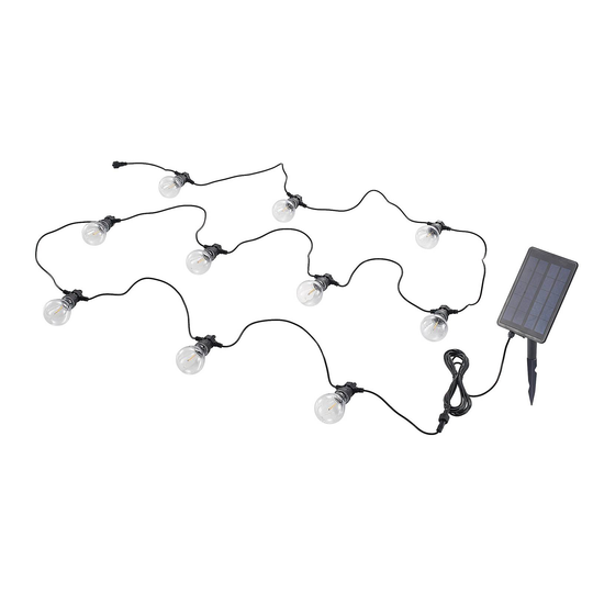 Lindby Jalt sol LED-ljuskedja, 10 lampor