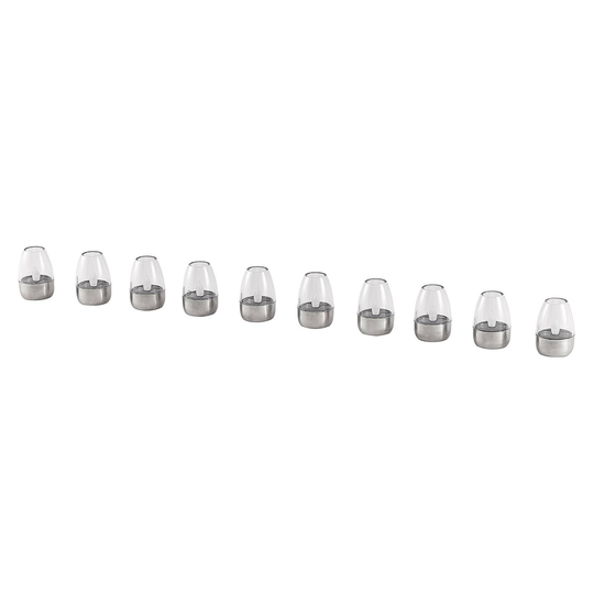 ELC Nicuria LED-solcellslampor, stål, 10-pack