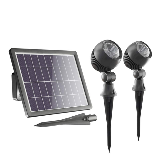 Globe Solcellsspotlights (set med 2 st.)
