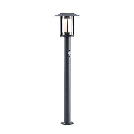 Lindby Volki LED-solcells-gånglampa med sensor