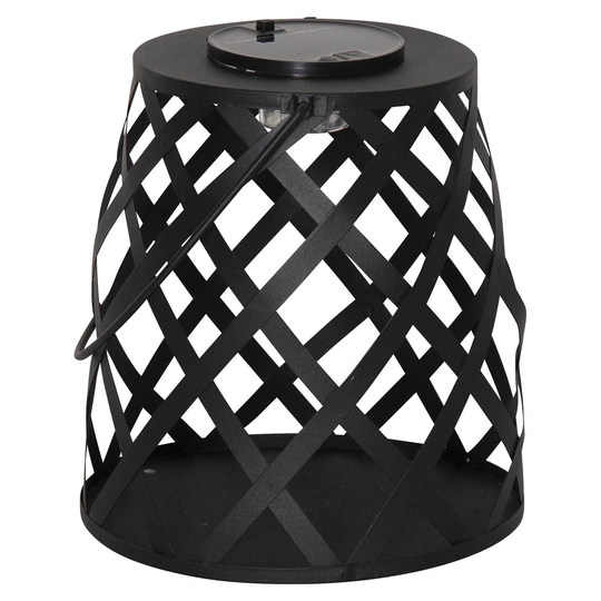LED-solcellslampa Calabria, rombmönster höjd 20 cm