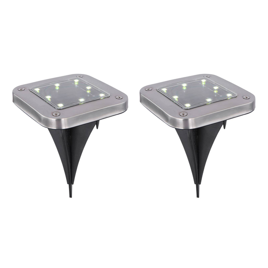 Solcellsgolvinbyggnadslampa 33414Q-2, 2-pack