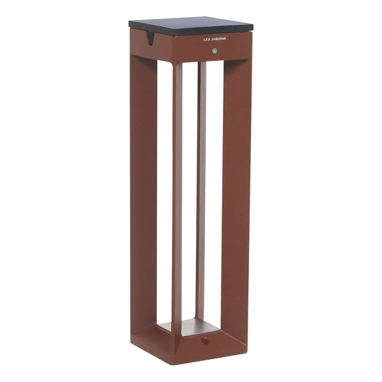 LED-solcellslampa Borne med sensor, 45 cm, corten