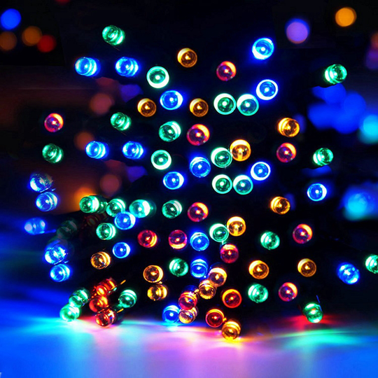 Aurora solcells ljusslinga (50 led, flerfärgad)