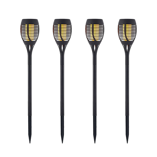 Lindby Sanja solcellsfackla markspett, 4-pack