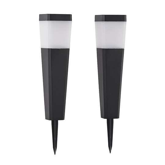 Lindby Hadrias LED-solsockellampa, markspett