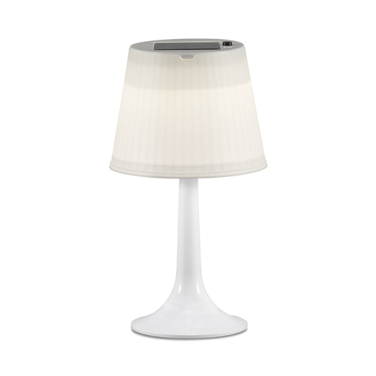 Vit LED-solcellsbordslampa Assisi Sitra