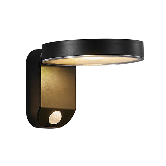 LED-vägglampa med solcell Rica Round, rund