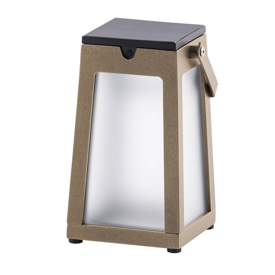 LED-solcellslykta Tinka bärbar, muskot