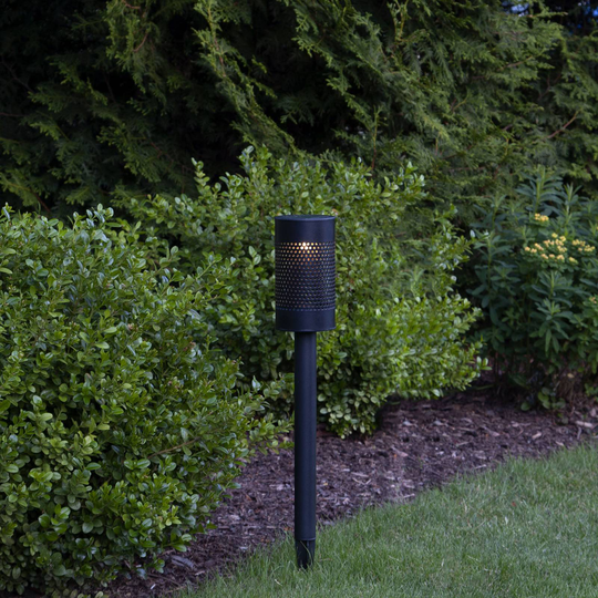 LED-solcellslampa Blace med långt markspett, 46 cm