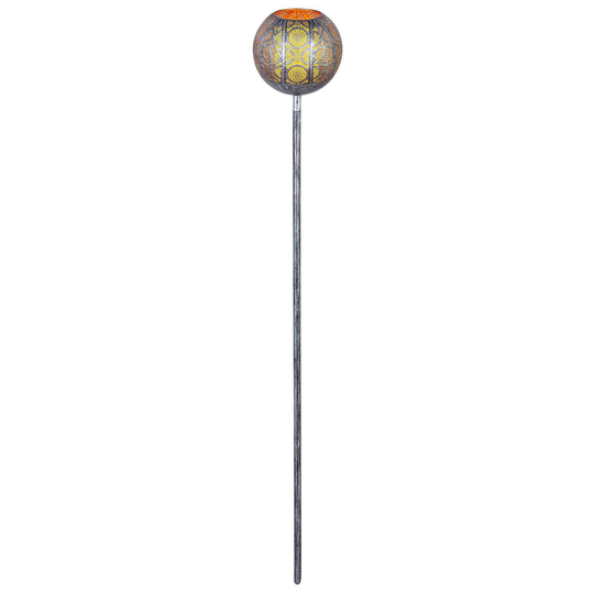 Lindby Miliana LED-solcellsmarkspettslampa, silver