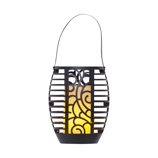 LED-solcellslampa Flame, tre funktioner, 42 cm