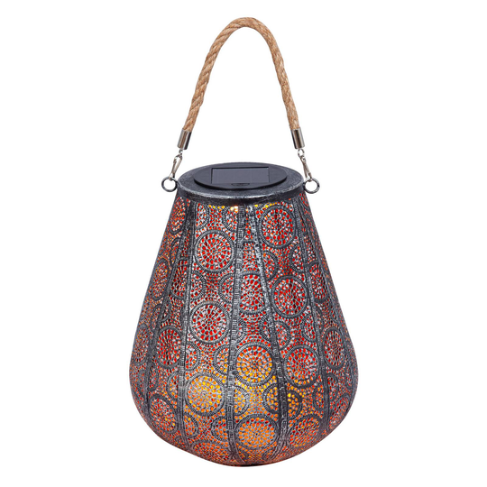 Lindby Tjaden LED-dekorsolcellslykta, silver