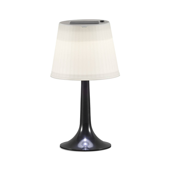 Svart LED-solcellsbordslampa Assisi Sitra