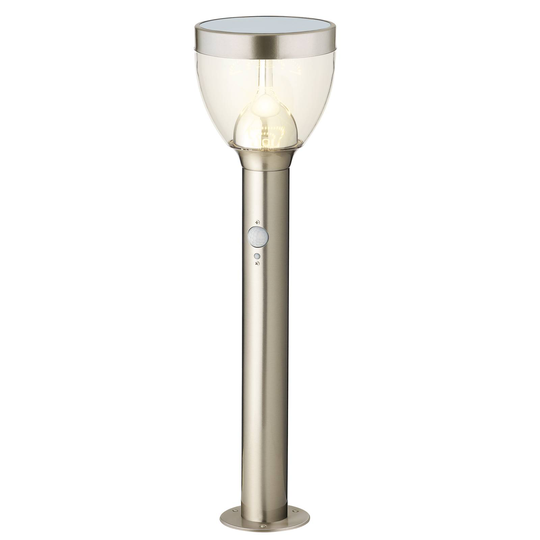 LED-solcellsmarklykta 894838 rostfritt stål sensor
