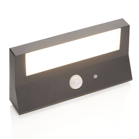 LED-solcellsutomhusvägglampa Maresia med sensor