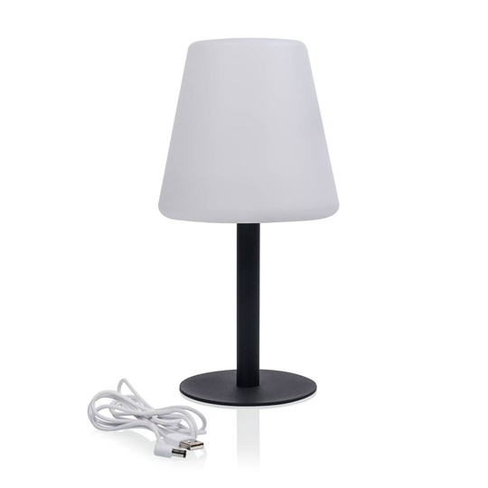 LED-halvljus OSL-50012 batteri och USB-kablar