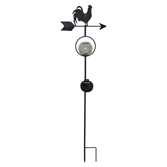LED-solcellslampa Windy, visar vindriktningen