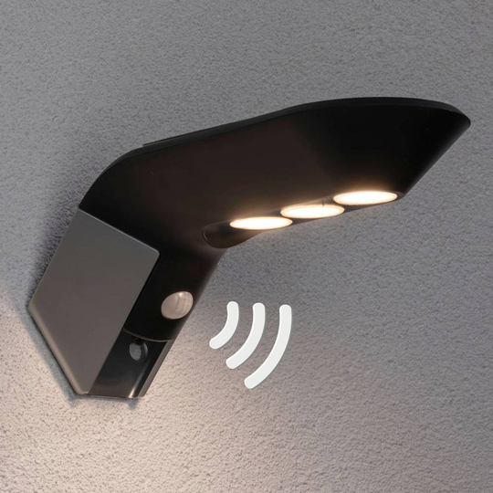 Paulmann LED-solcellsvägglampa Soley antracit