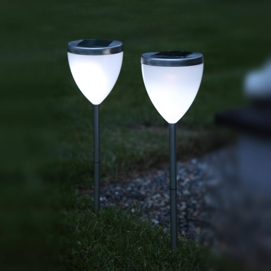 Dekorativ LED-solarlampa Jannik i 2-pack